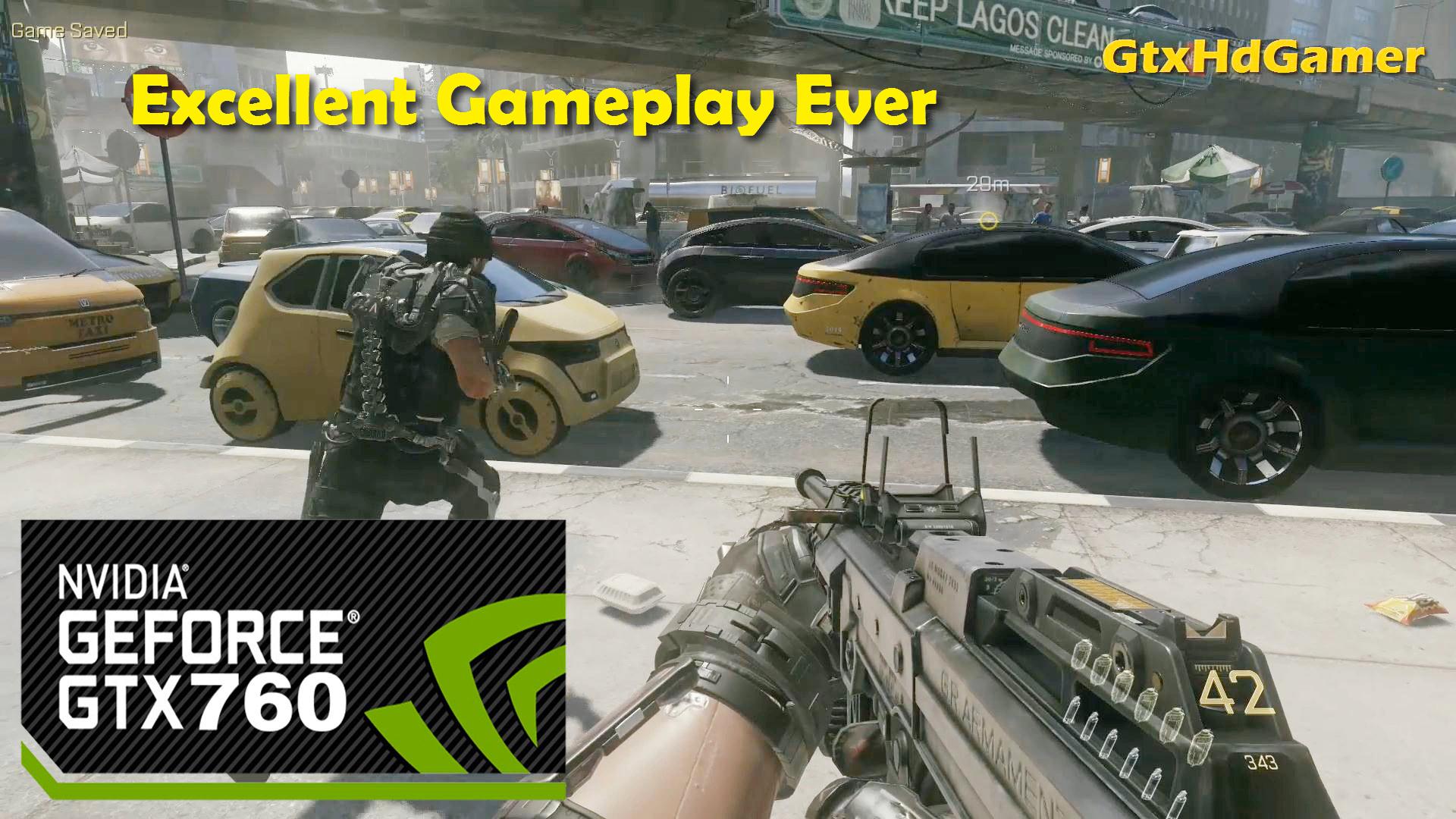 [COD] Advanced Warfare Action Gameplay on GTX 760 | Mission 3 Traffic | High Settings 1080p