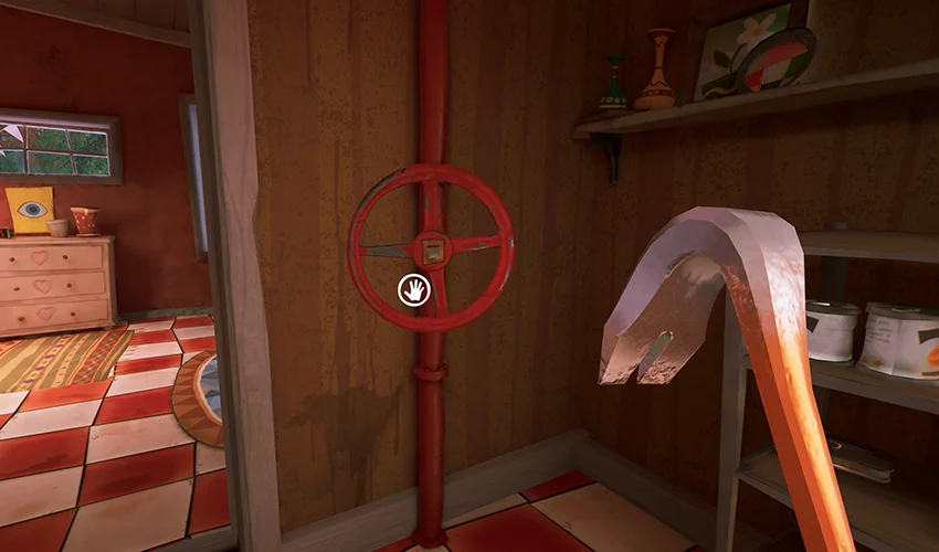 Take the valve from the store room 
